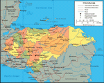 Map of Honduras