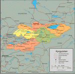 Map of Kyrgyzstan