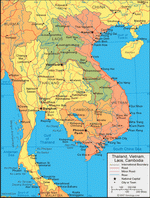 Map of Laos