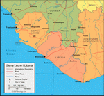 Map of Liberia