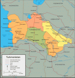 Map of Turkmenistan