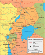 Map of Uganda