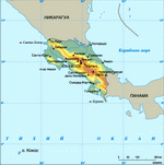 Map of Costa Rica