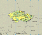 Map of Czech Republic