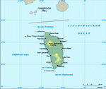 Map of Dominica