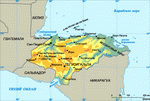 Map of Honduras