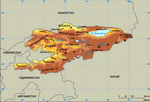 Map of Kyrgyzstan