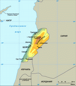 Map of Lebanon