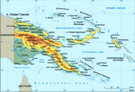 Map of Papua New Guinea