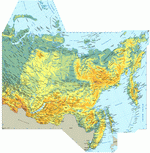 Map of Asian Russia