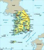 Map of South Korea