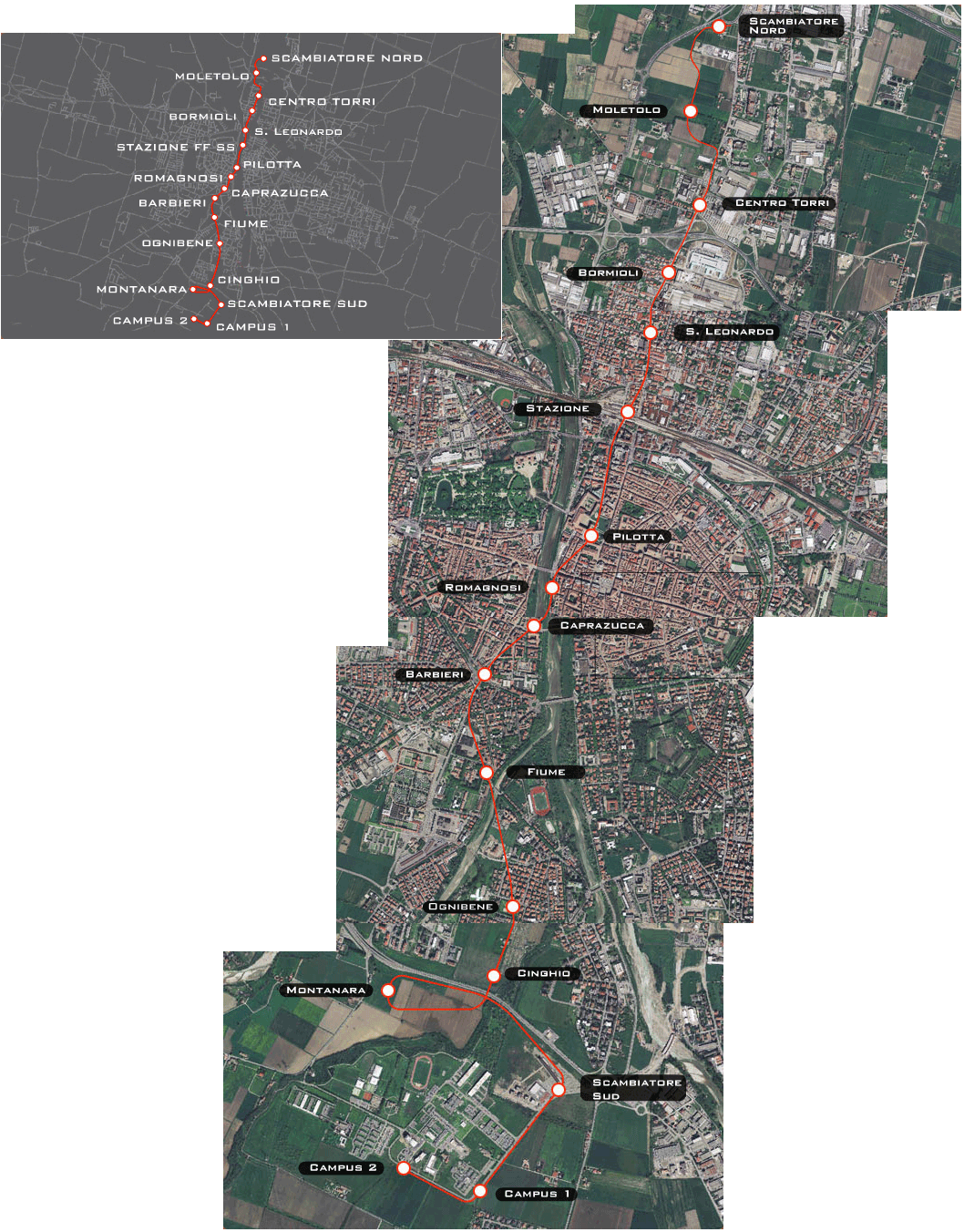 Metro map of Parma
