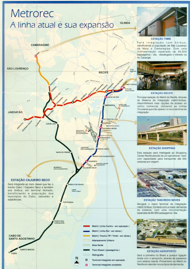 Metro map of Recife