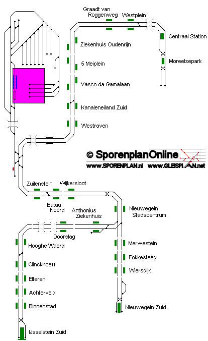 Metro map of Utrecht