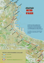 Metro map of Algiers