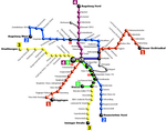 Metro map of Augsburg