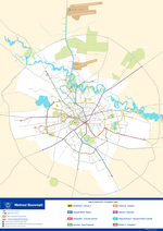 Metro map of Bucharest