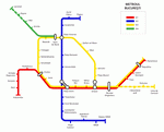 Metro map of Bucharest