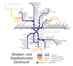Metro map of Dortmund