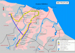 Metro map of Fortaleza