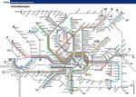 Metro map of Frankfurt