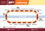 Metro map of Glasgow