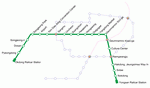 Metro map of Gwangju