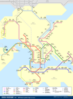 Metro map of Hong Kong