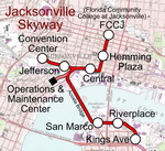 Metro map of Jacksonville