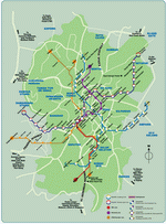 Metro map of Kuala-Lumpur