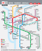 Metro map of Lyon