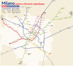 Metro map of Milan