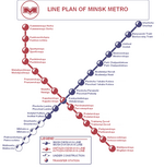 Metro map of Minsk 