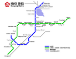 Metro map of Nanjing