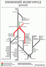 Metro map of Nizhniy Novgorod