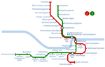 Metro map of Norrkoping