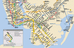 Metro map of New York