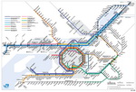 Metro map of Osaka