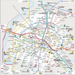 Metro map of Paris