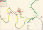 Metro map of Perugia