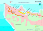 Metro map of Salvador