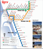 Metro map of San Diego