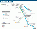 Metro map of San Jose