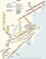 Metro map of Sydney