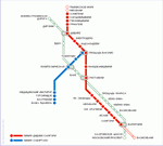 Metro map of Tbilisi