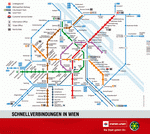 Metro map of Vienna