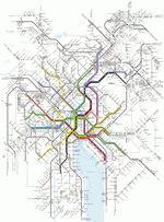 Metro map of Zurich