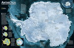 Satellite map of Antarctica