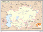 Map of Central Asia