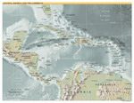 Geographic map of Central America